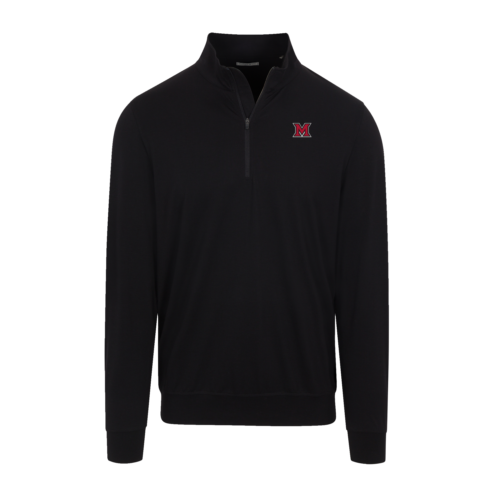 Miami Ohio Velocity Performance Quarter Zip Black