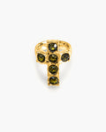 Rebel Cross Ring in Gold
