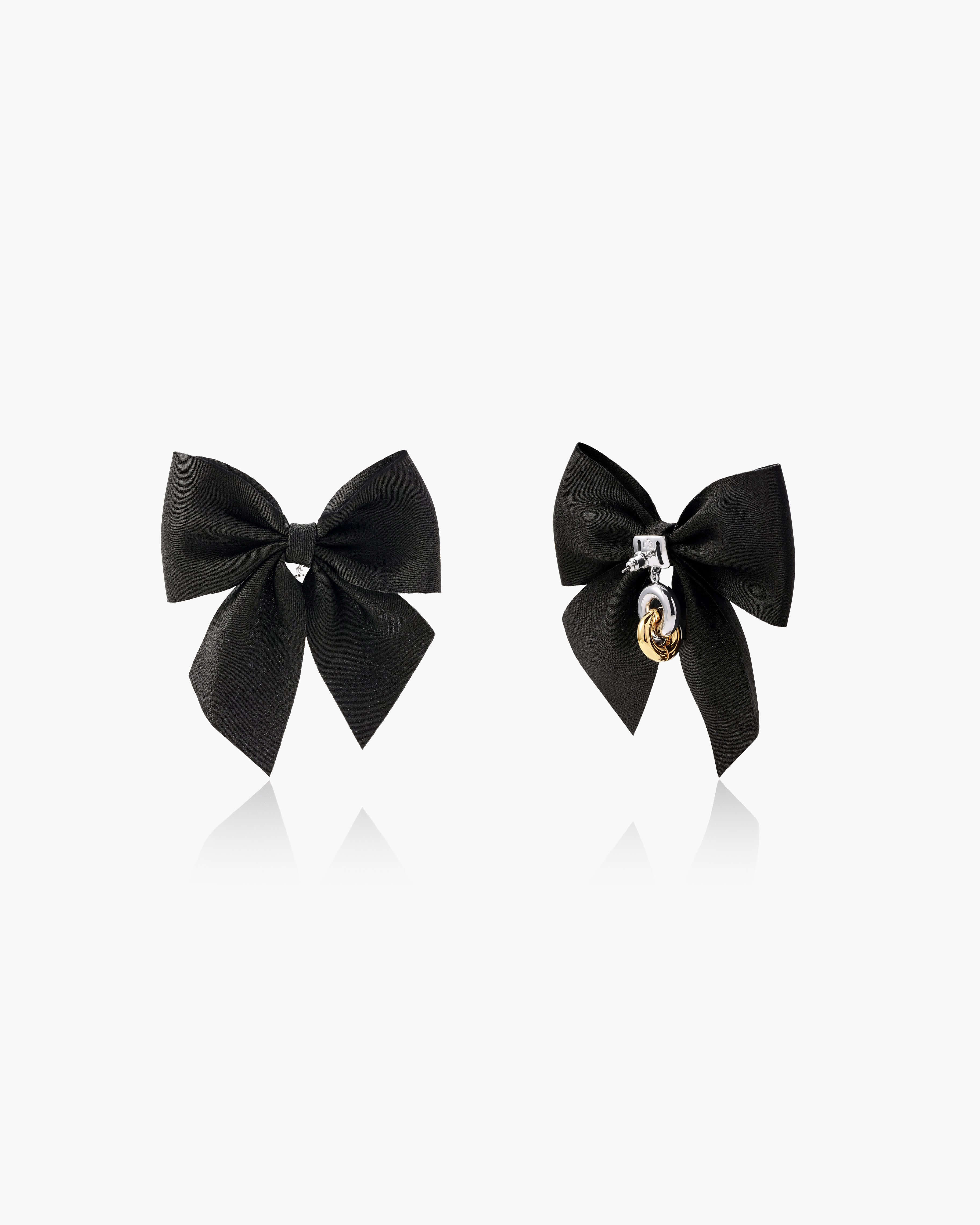 Pink Bow Earrings