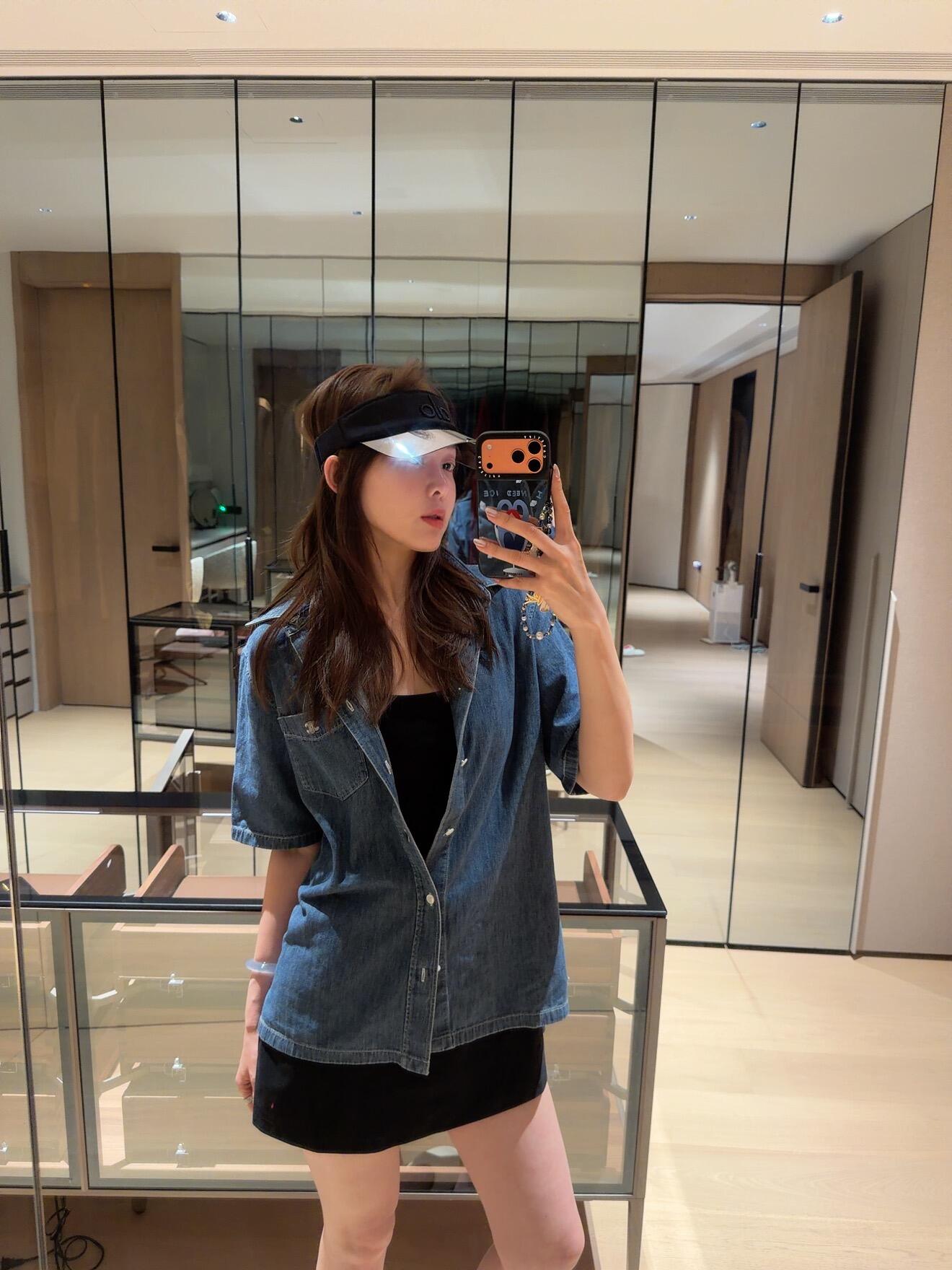 2026 New Ce Embroidered Denim Short-Sleeved Shirt (BB810-A80)