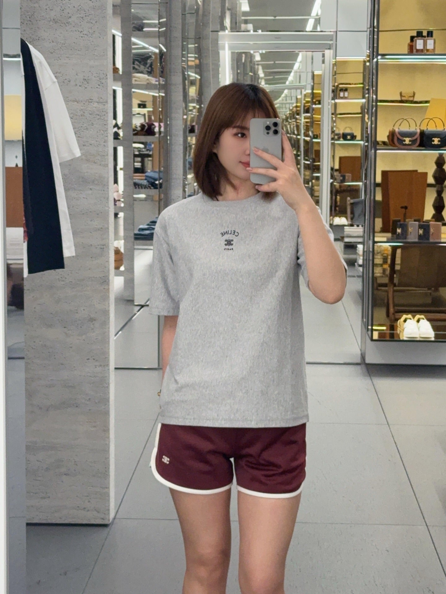 2026 Women’s Ce Logo Embroidered Short-Sleeved T-Shirt (EE406)