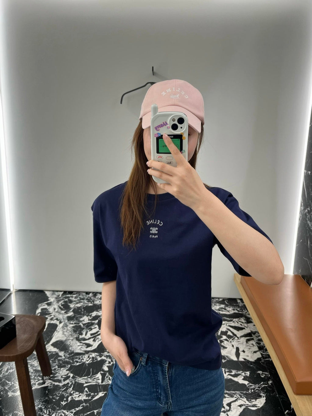 2026 Women’s Ce Logo Embroidered Short-Sleeved T-Shirt (EE406)