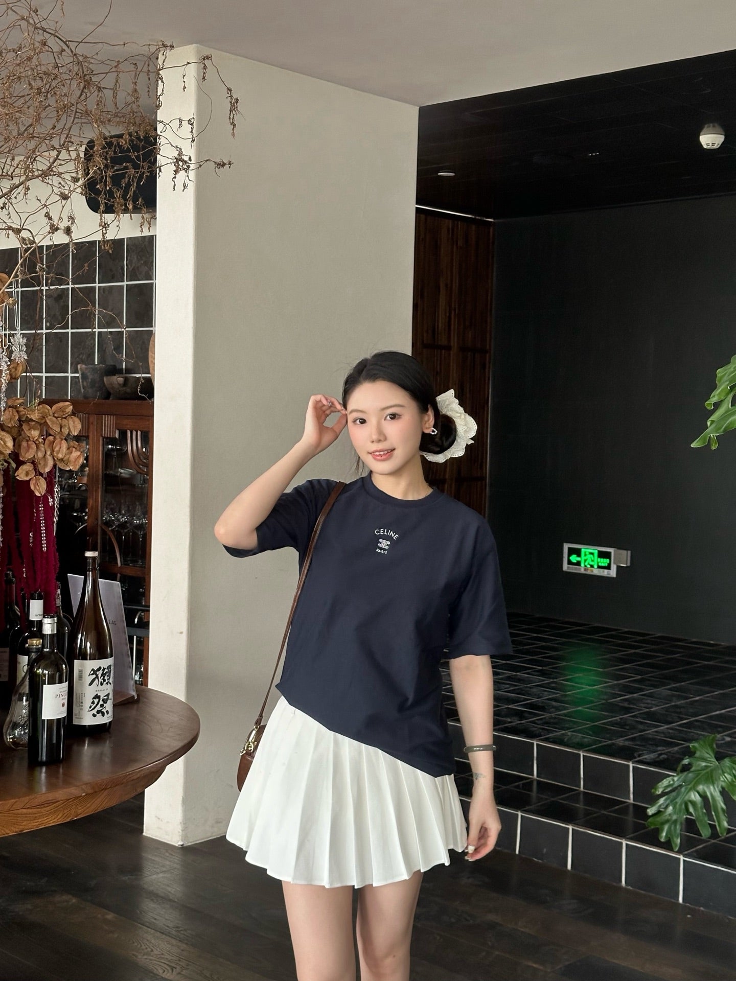 2026 Women’s Ce Logo Embroidered Short-Sleeved T-Shirt (EE406)