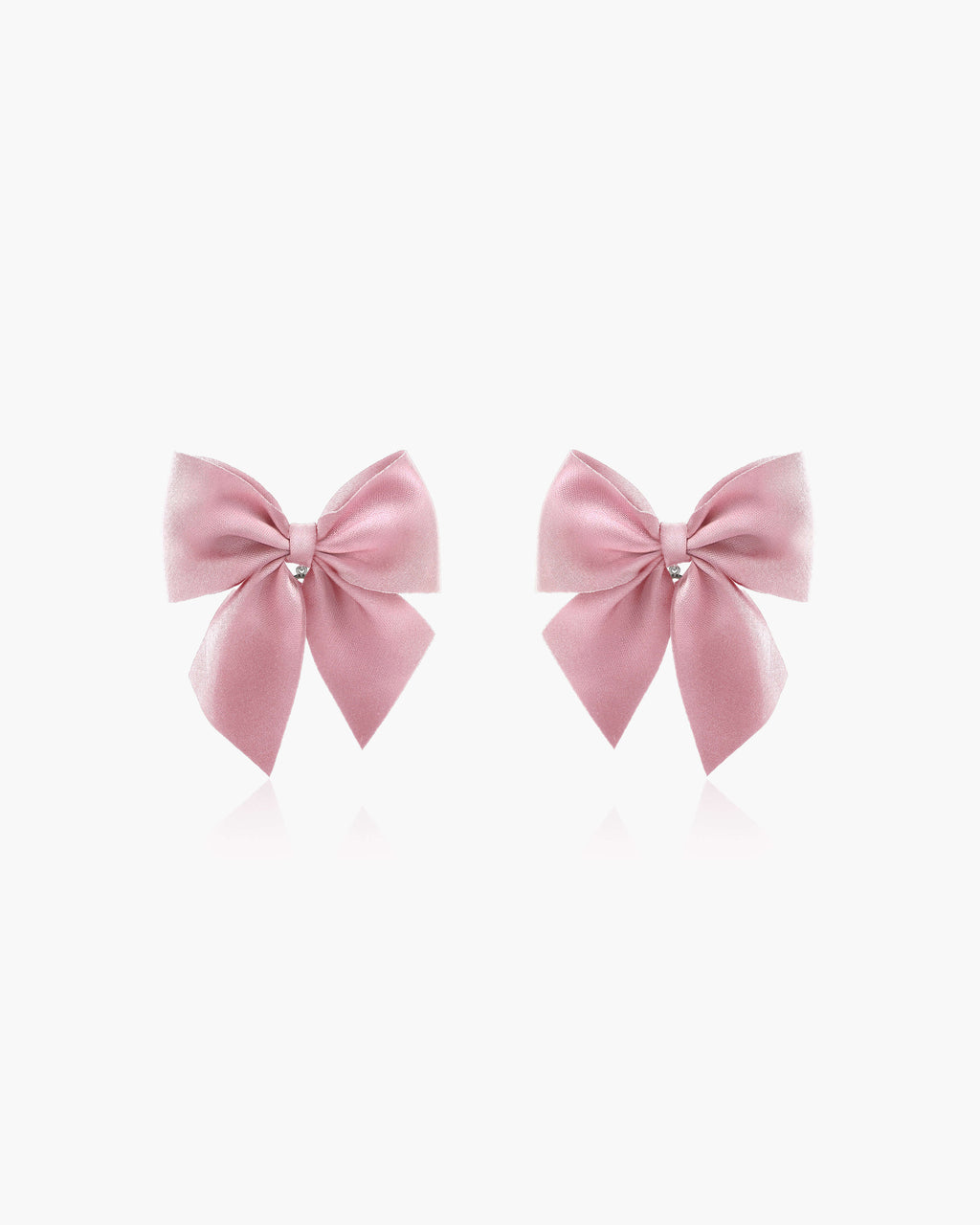 Pink Bow Earrings