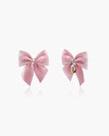 Pink Bow Earrings