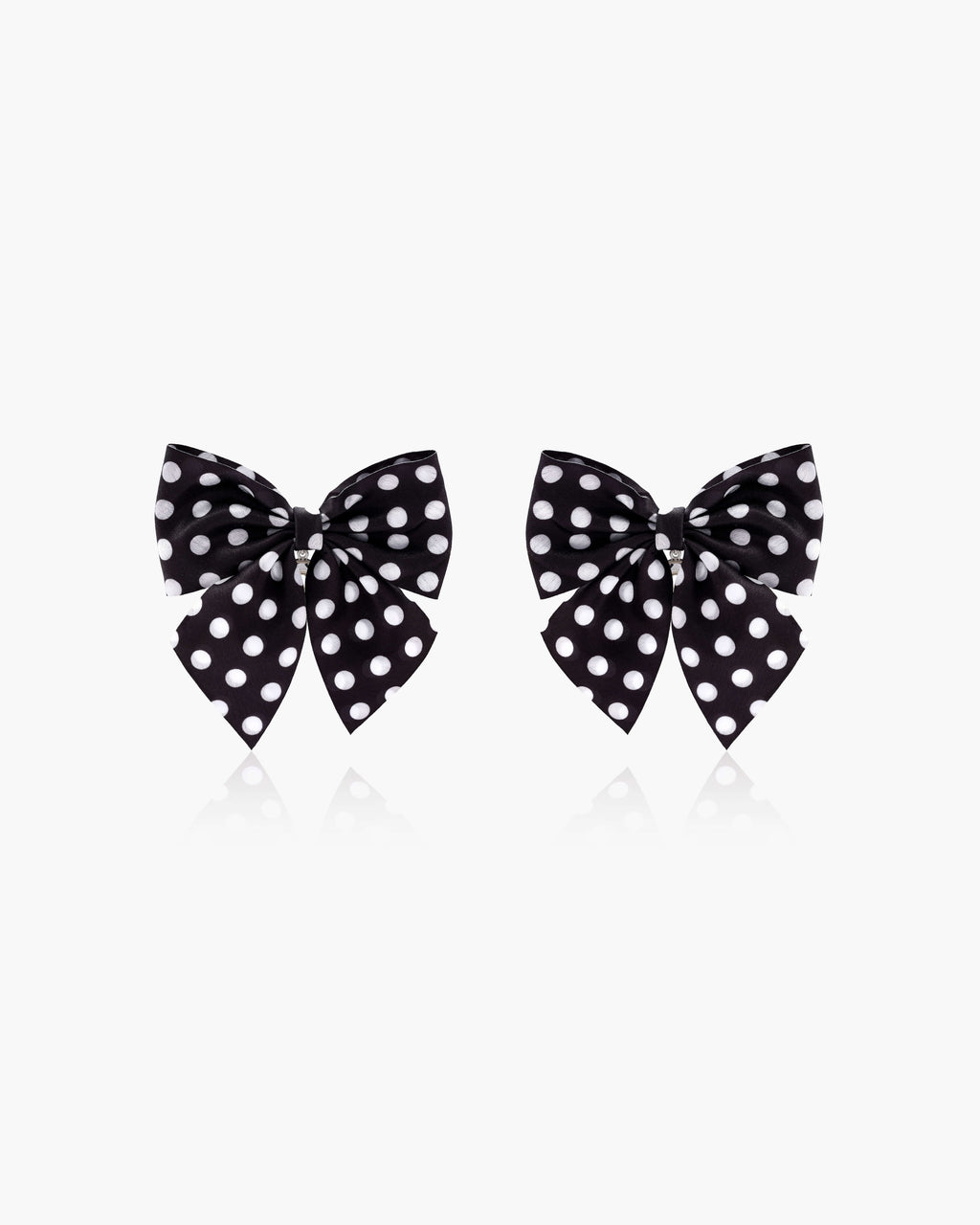 Polka Dot Bow Earrings