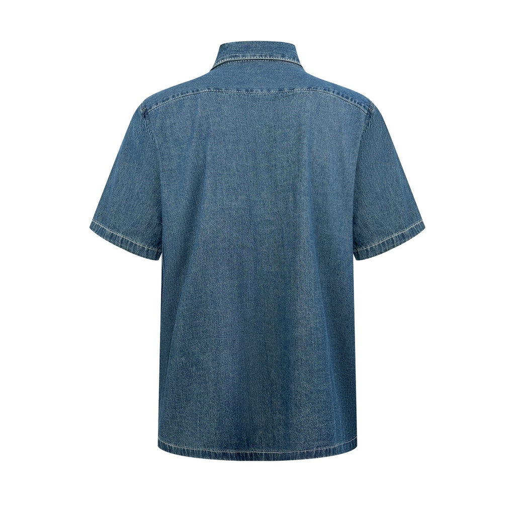 2026 New Ce Embroidered Denim Short-Sleeved Shirt (BB810-A80)