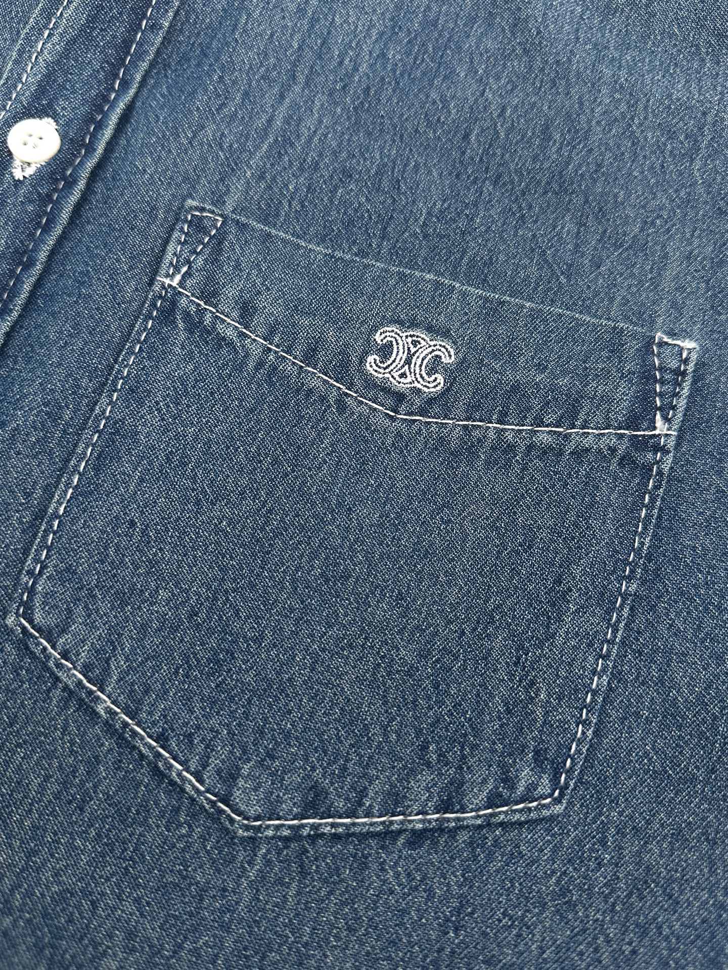 2026 New Ce Embroidered Denim Short-Sleeved Shirt (BB810-A80)