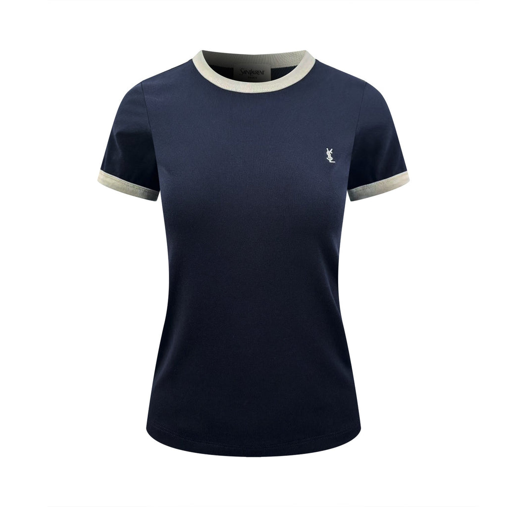 2026 Women’s Saint L Embroidered Patchwork Short-Sleeved T-Shirt (FF722)