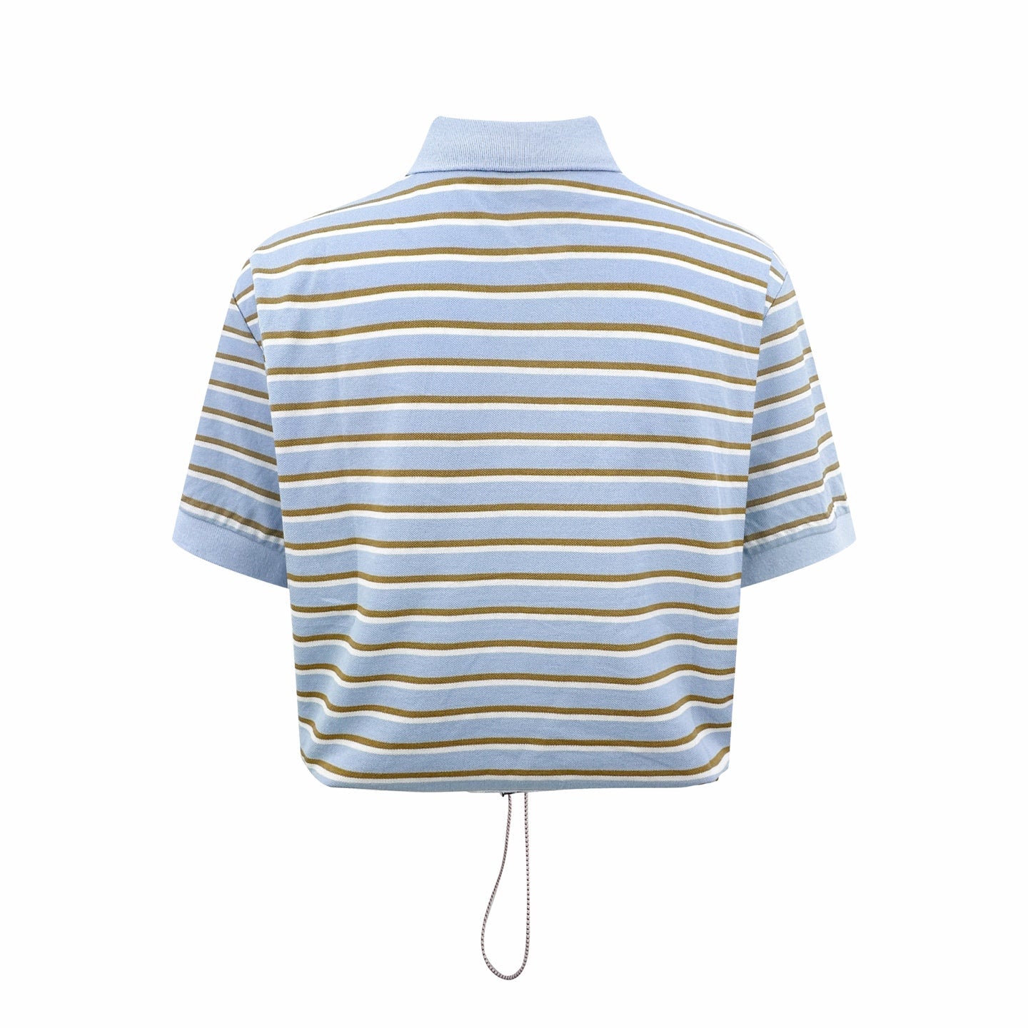 2026 Women’s Triangle Brand Striped Polo Shirt with Triangle Logo (FF708)