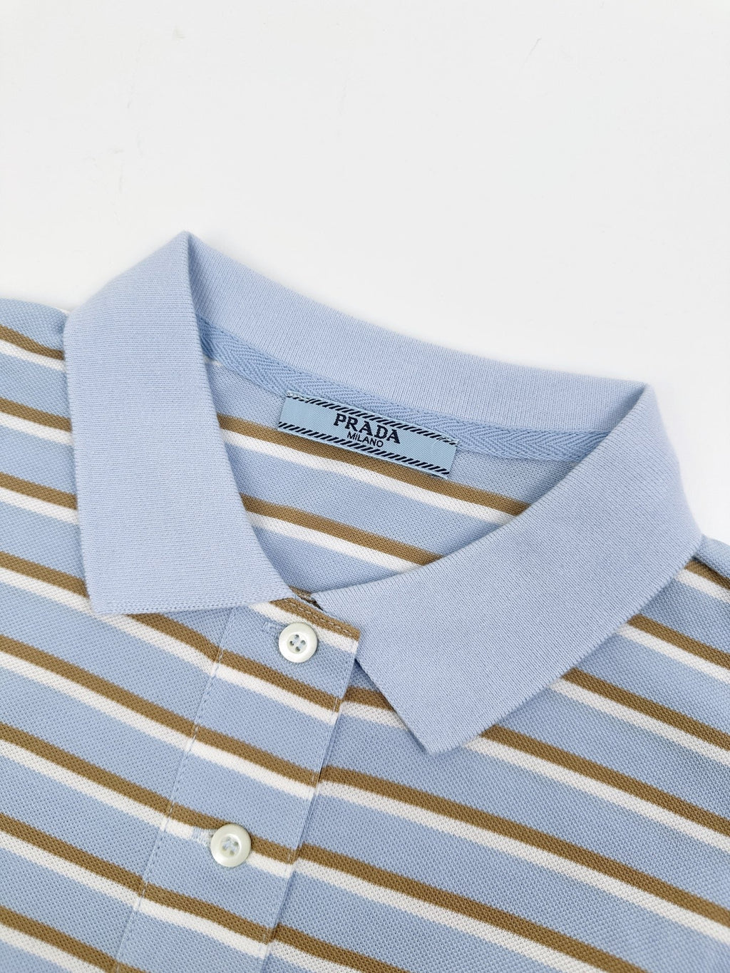 2026 Women’s Triangle Brand Striped Polo Shirt with Triangle Logo (FF708)