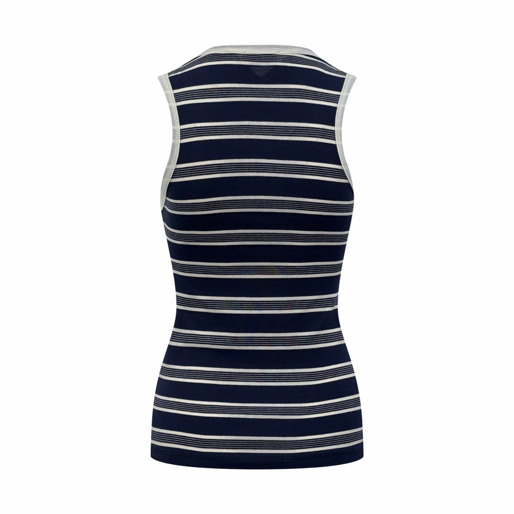2026 Women’s Saint L Logo Embroidered Striped Tank Top (FF728)